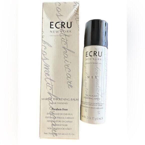 NWT ECRU Marine Thickening Balm 4.2 Fl Oz & MAX Sunlight Finishing Spray Travel - Picture 1 of 4